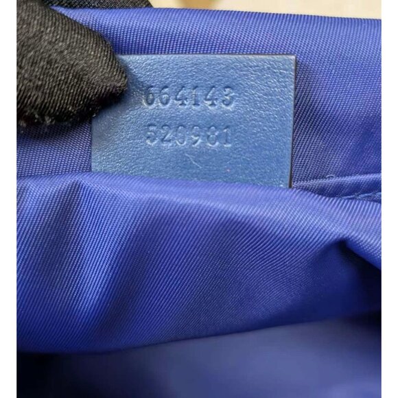 Gucci GG DOT Jetsons Collaboration Kids’ Jacquard Logo-patch Messenger Bag Blue - Picture 9 of 16